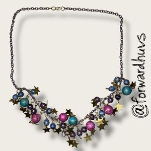 Bundle Sale 3 for $15 | Multicolored Planet & Brass Star Necklace